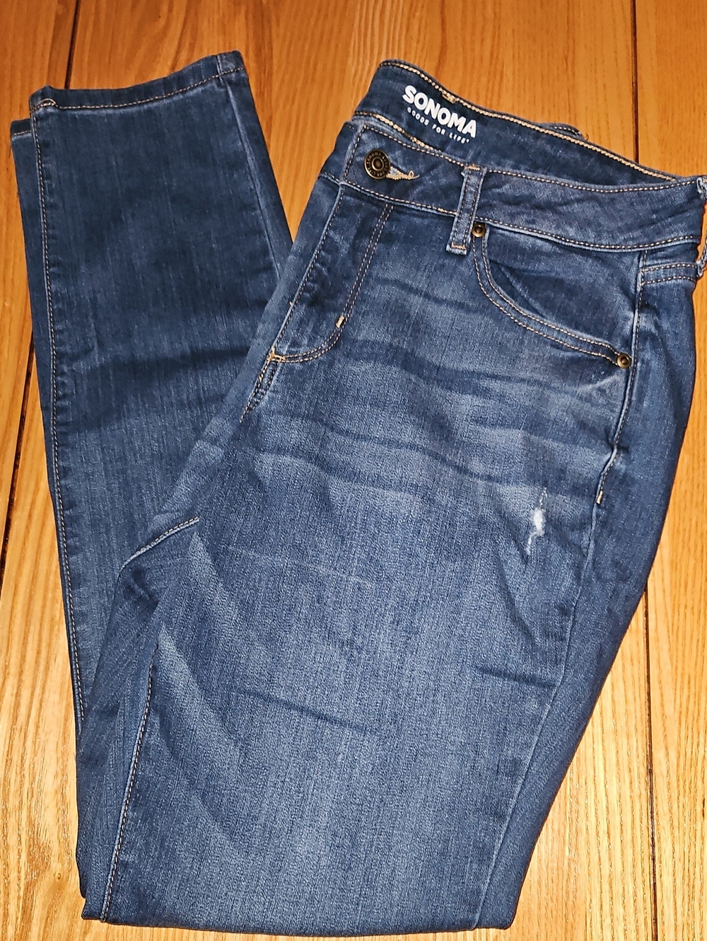 Sonoma Indigo Blue Stretch Slim Jeans 10L